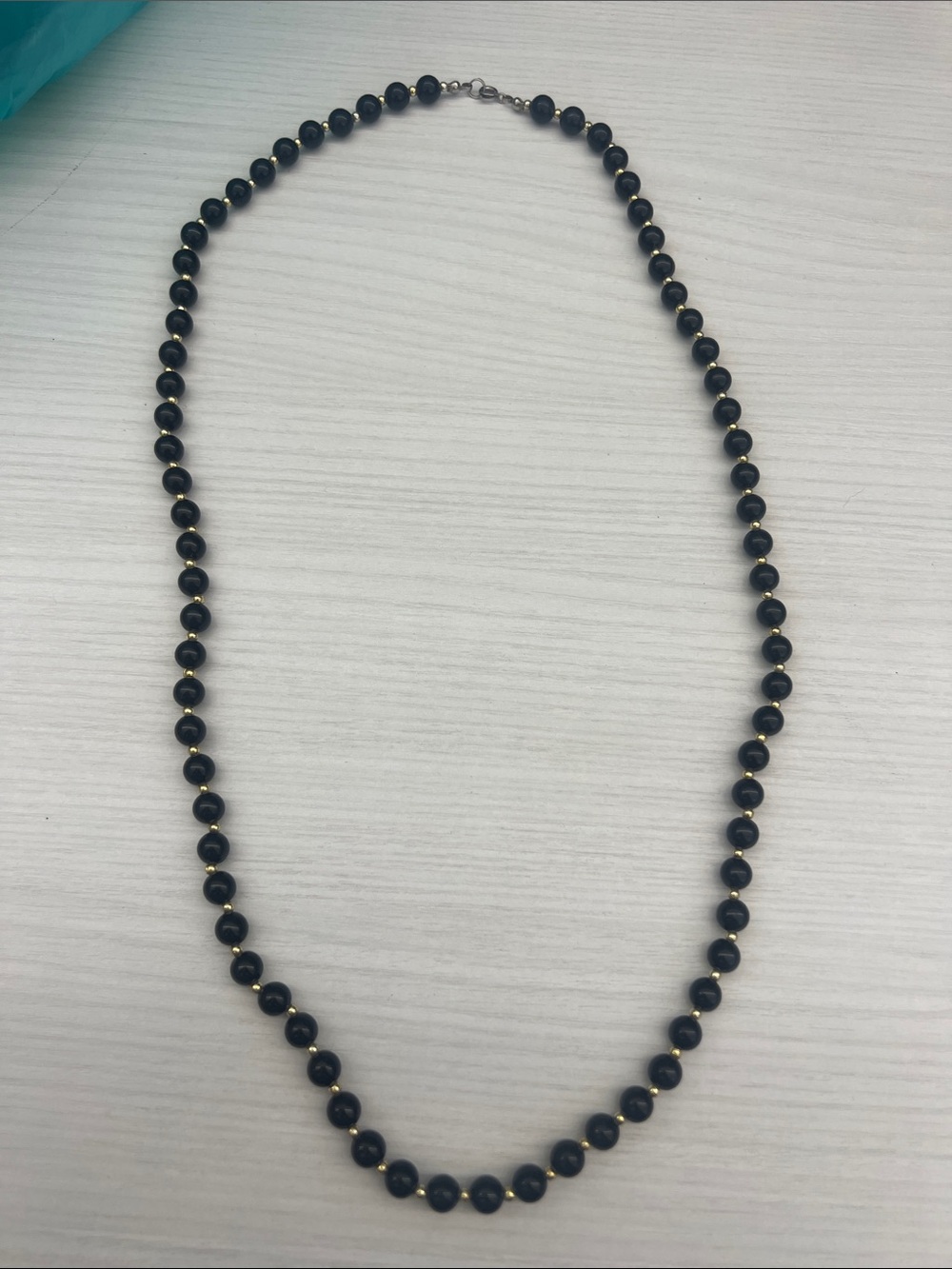 Classic Black Beaded Necklace - Elegant Women's Jewelry